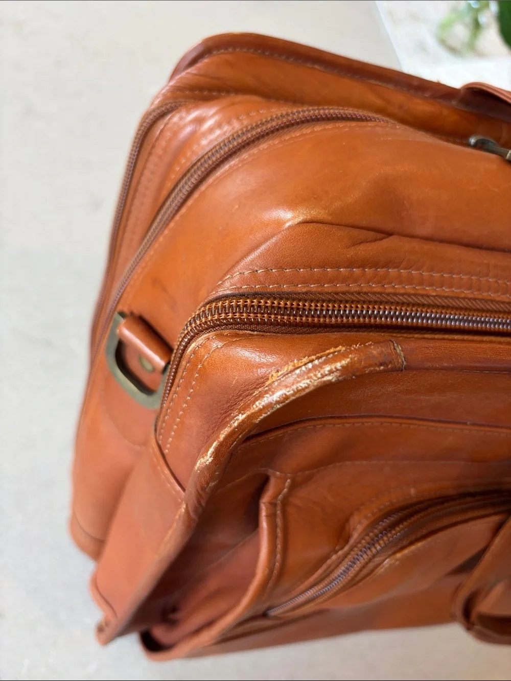 Leather Briefcase Bag in Brown - Classic Work Bag